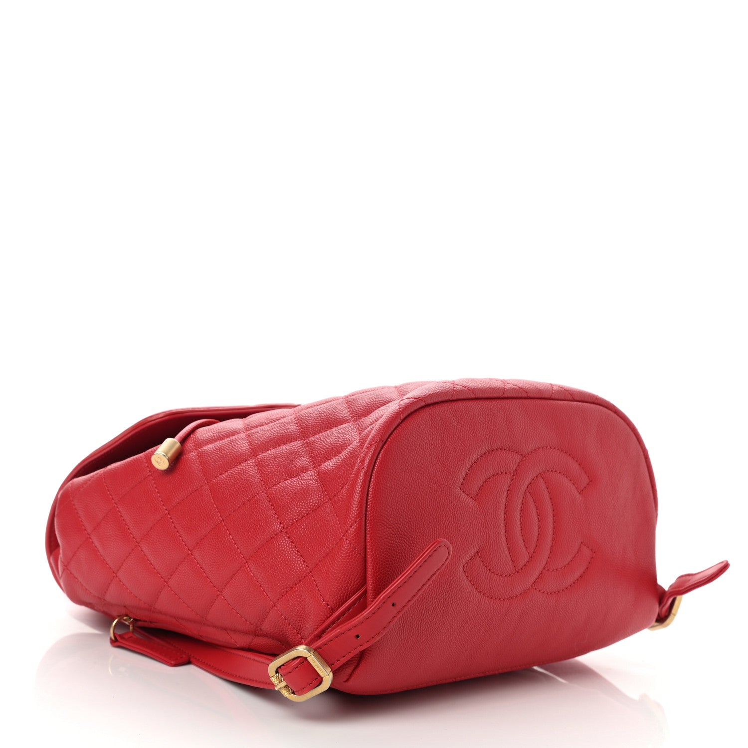 Chanel Caviar Quilted Filigree Backpack Red 3 of 7