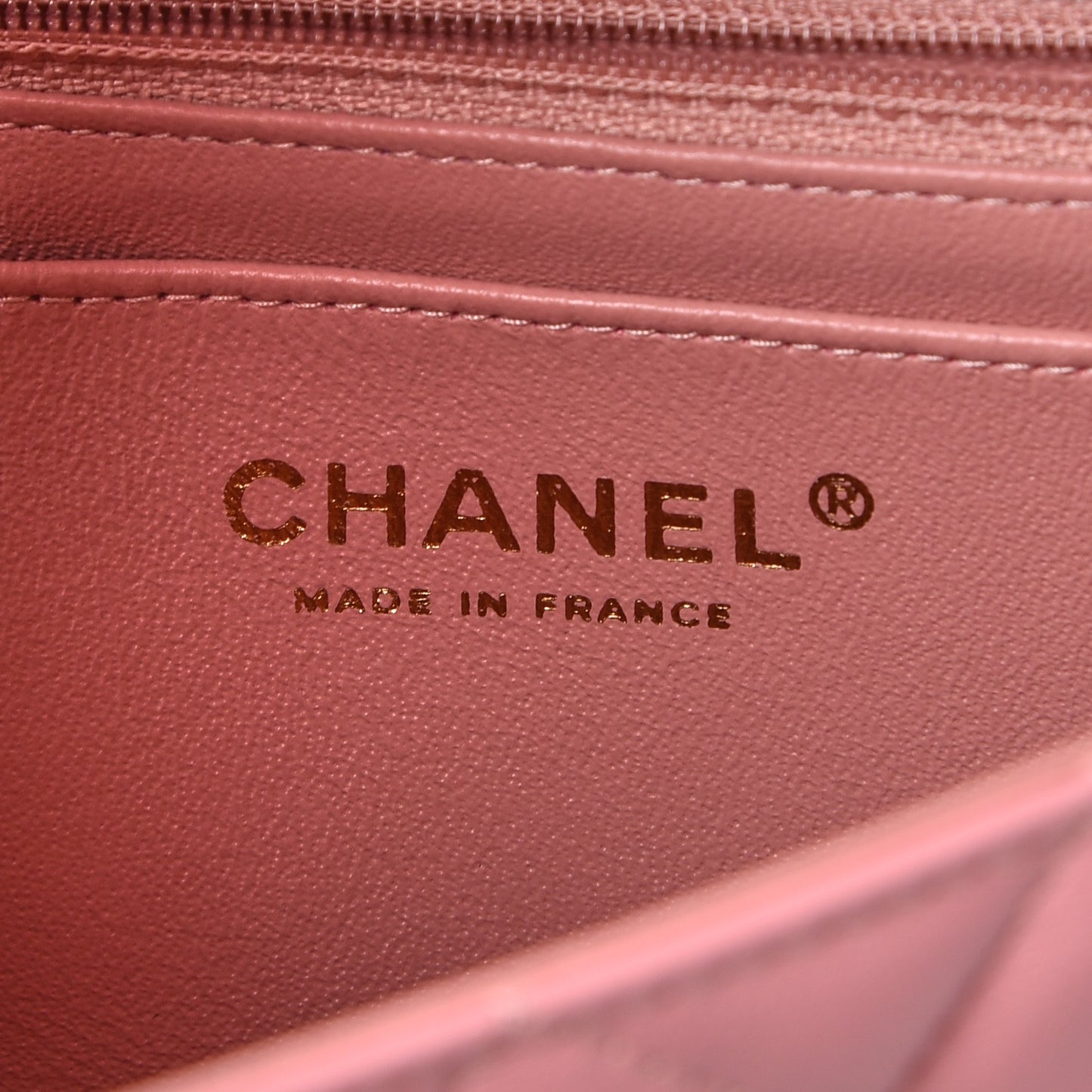 Lambskin Quilted Mini Rectangular Flap Pink