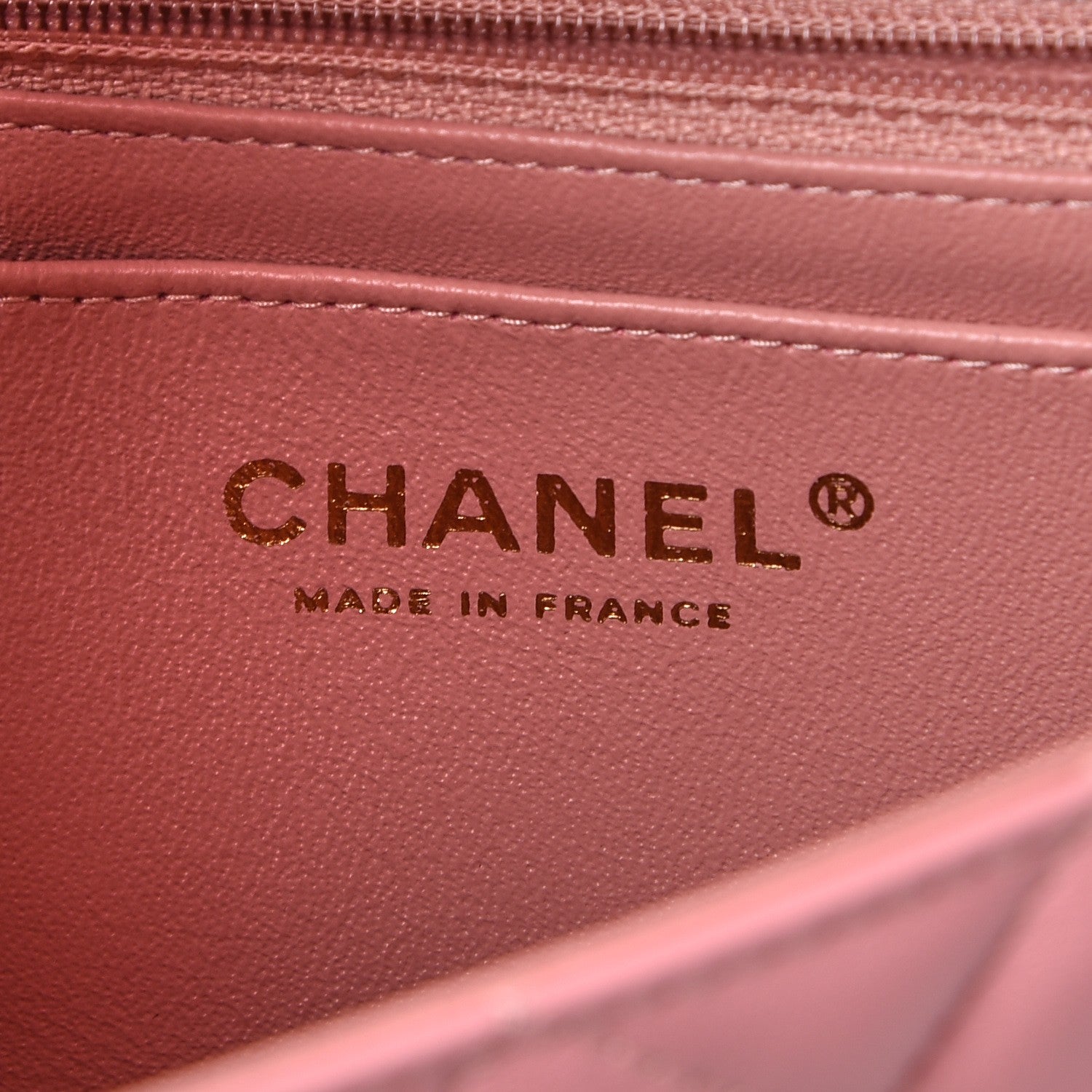 Chanel Lambskin Quilted Mini Rectangular Flap Pink 7 of 7