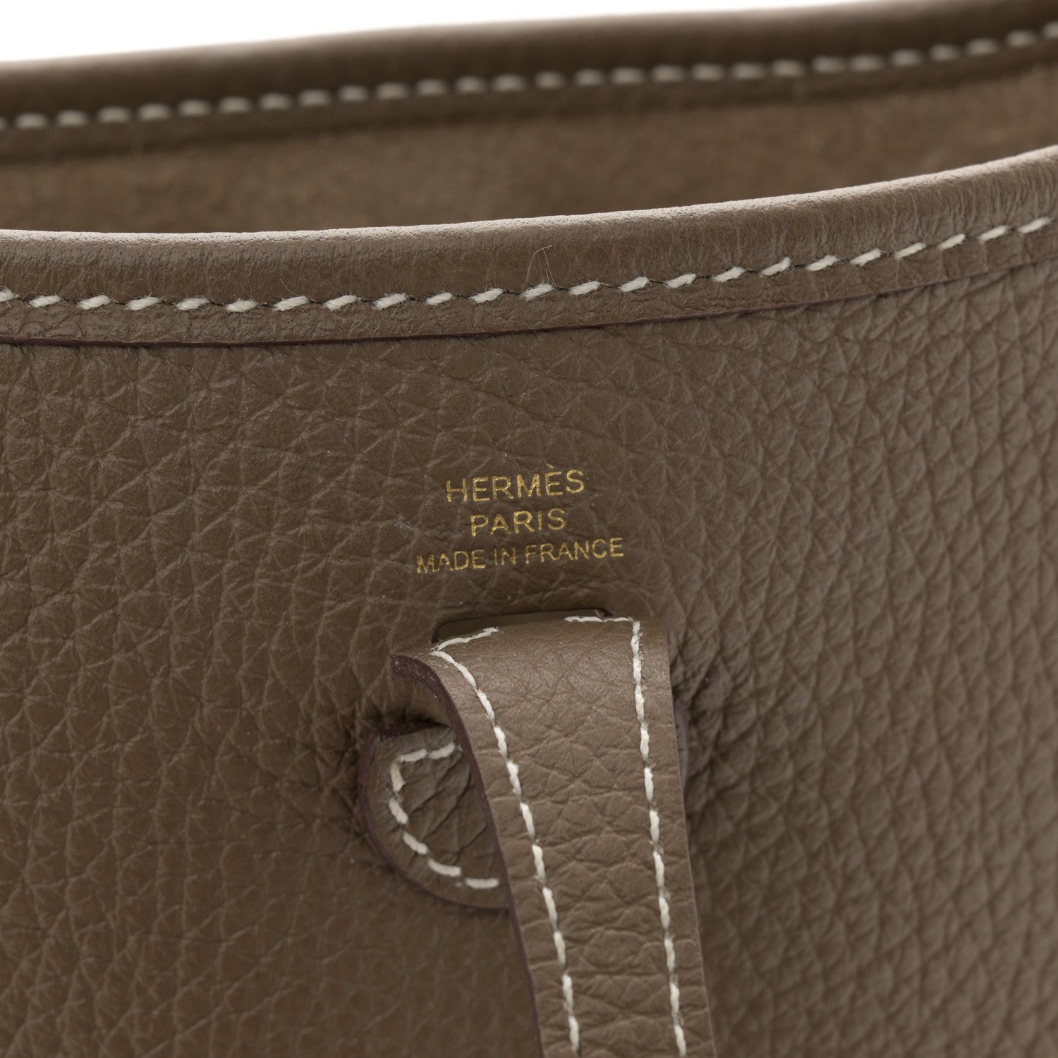 Hermes Taurillon Clemence Amazone Evelyne TPM Etoupe Bleu Indigo 6 of 10