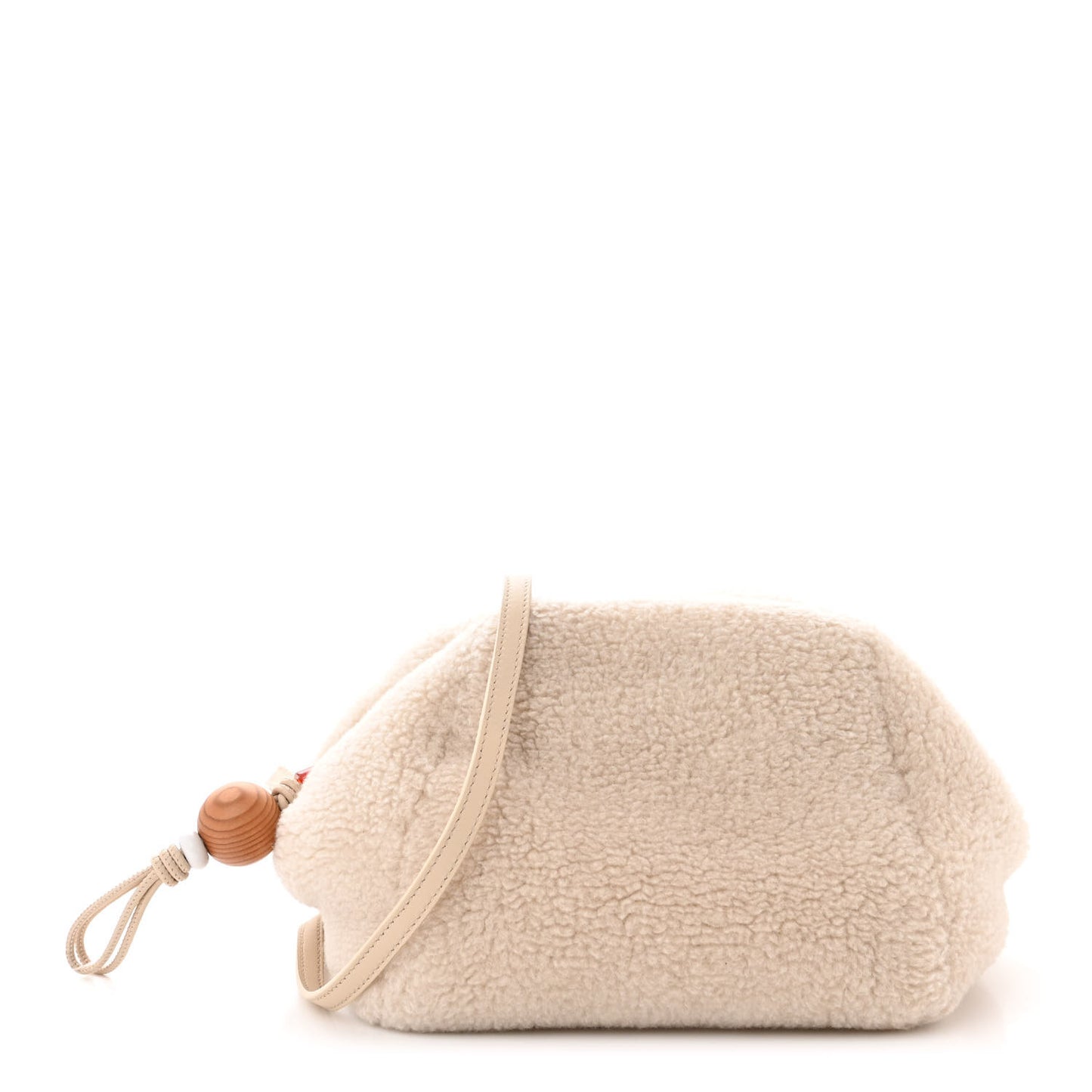 CashFur Pontaccio Puffy Pouch Clutch Bag Ancient Paper