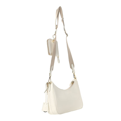 Prada Saffiano Re-Edition 2005 Shoulder Bag White 3 of 11