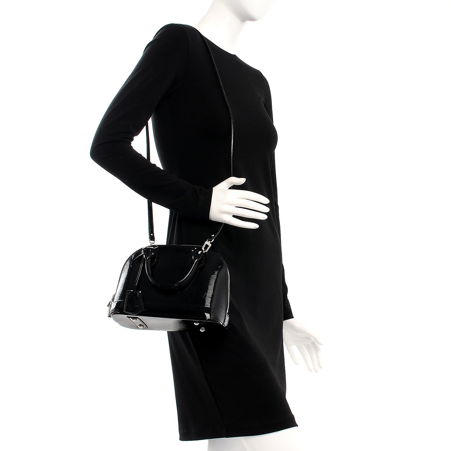 Louis Vuitton Epi Electric Alma BB Black 2 of 8