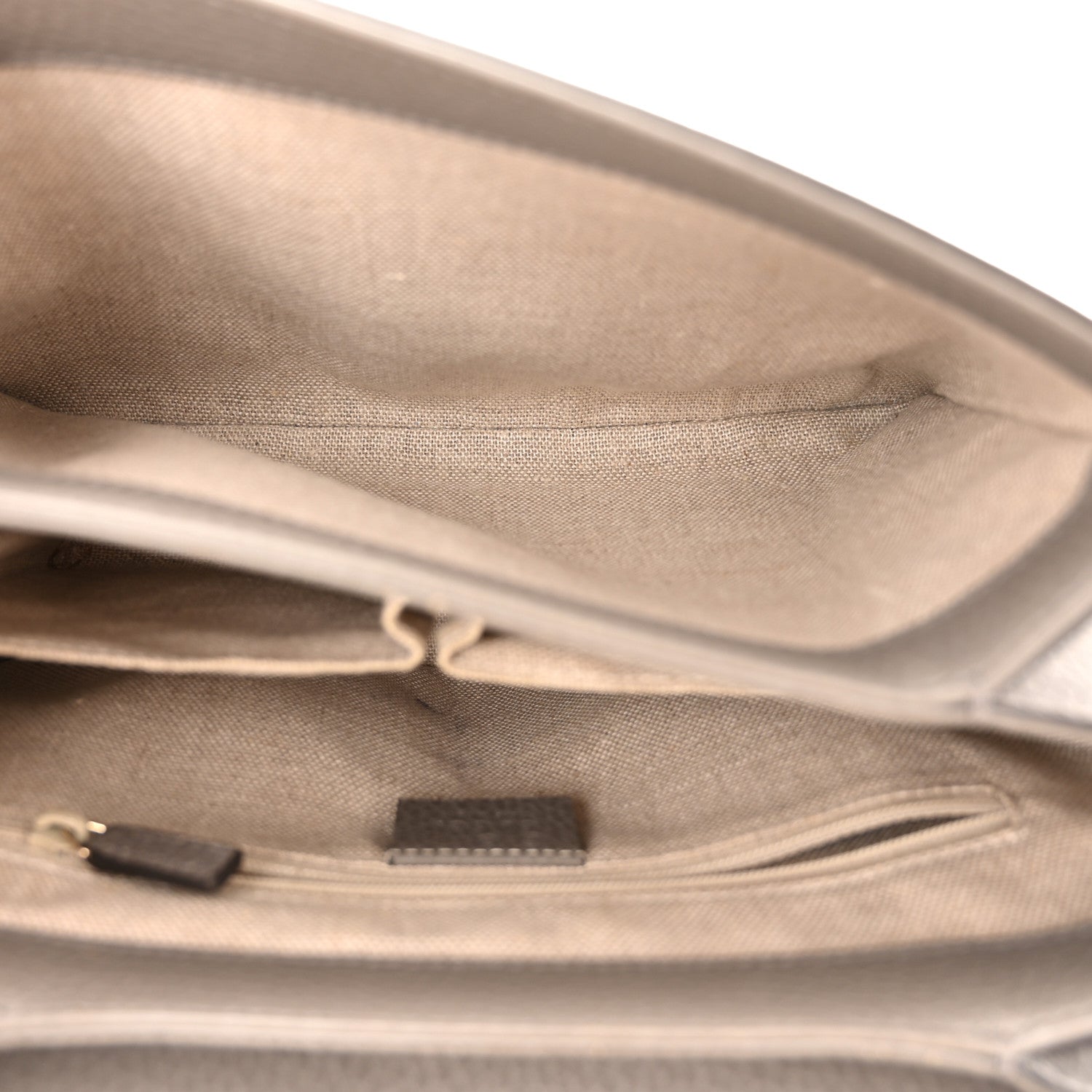 Gucci Dollar Calfskin Interlocking G Top Handle Shoulder Bag Loess 5 of 10