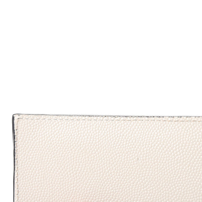 Saint Laurent Grain De Poudre Medium Classic Monogram Kate Satchel Porcellana Black 10 of 11
