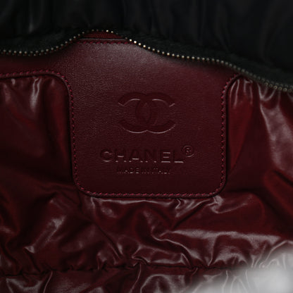 Chanel Nylon Quilted Large Coco Cocoon Tote Black 6 of 13