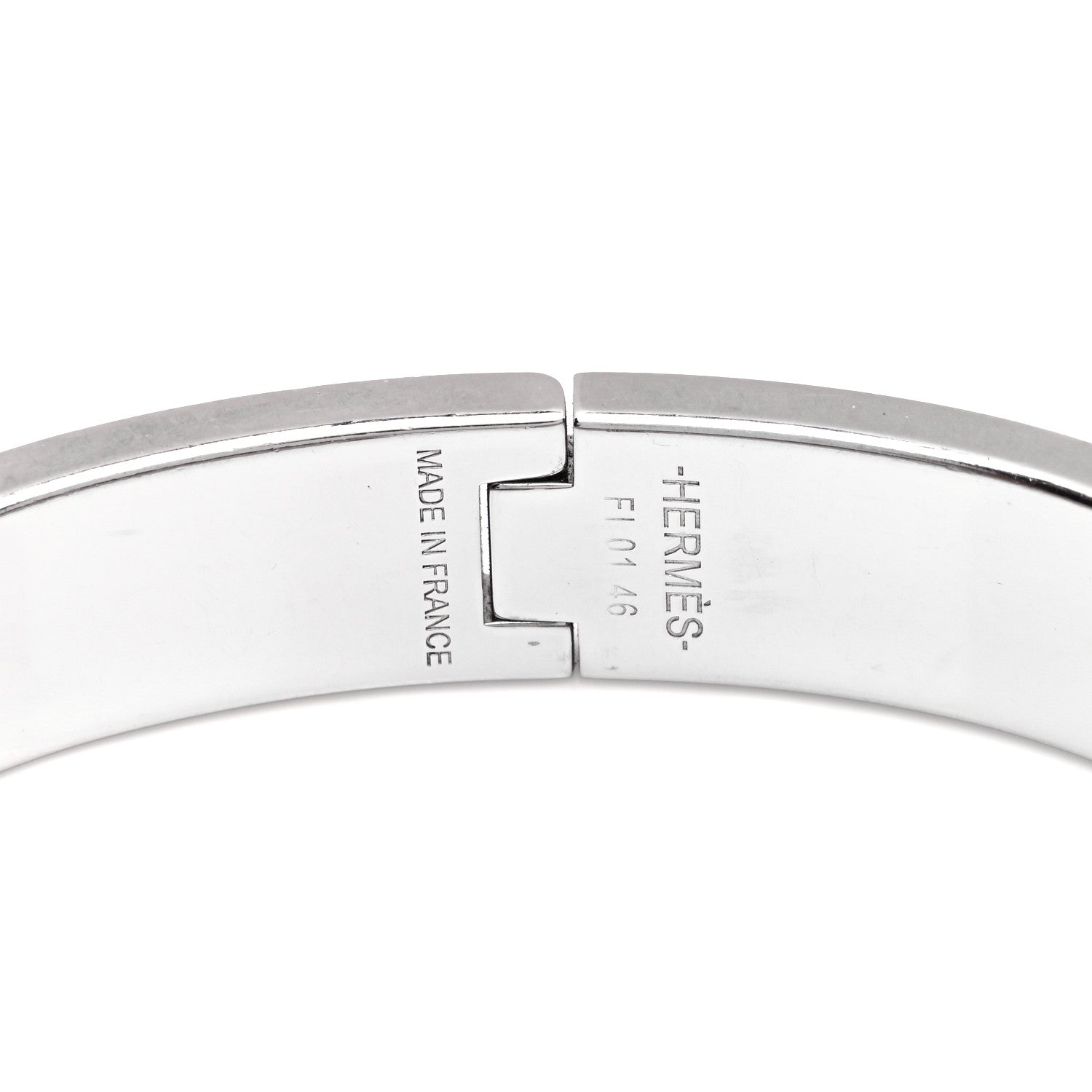 Hermes Narrow Enamel Clic Clac H Bracelet PM Bleu Nuit 4 of 5