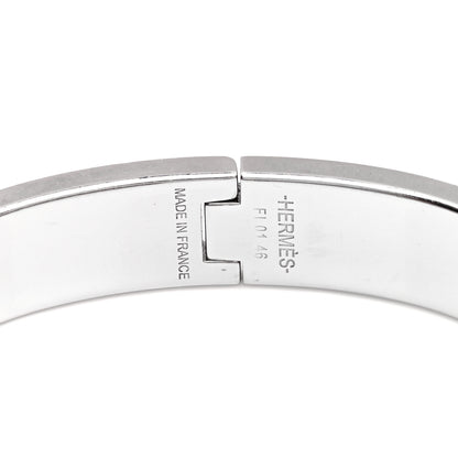Hermes Narrow Enamel Clic Clac H Bracelet PM Bleu Nuit 4 of 5