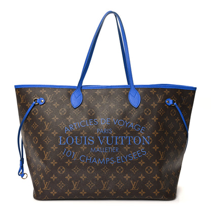 Louis Vuitton Monogram Articles de Voyage Ikat Neverfull GM Grand Blue 1 of 9