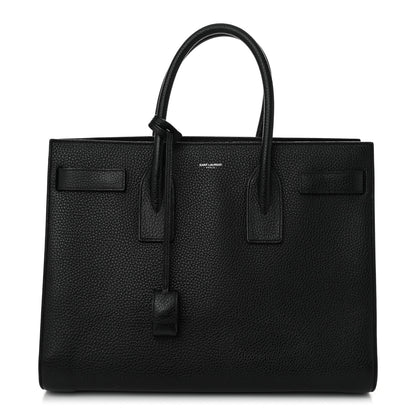 Saint Laurent Grained Calfskin Large Sac De Jour Carryall Black 1 of 10