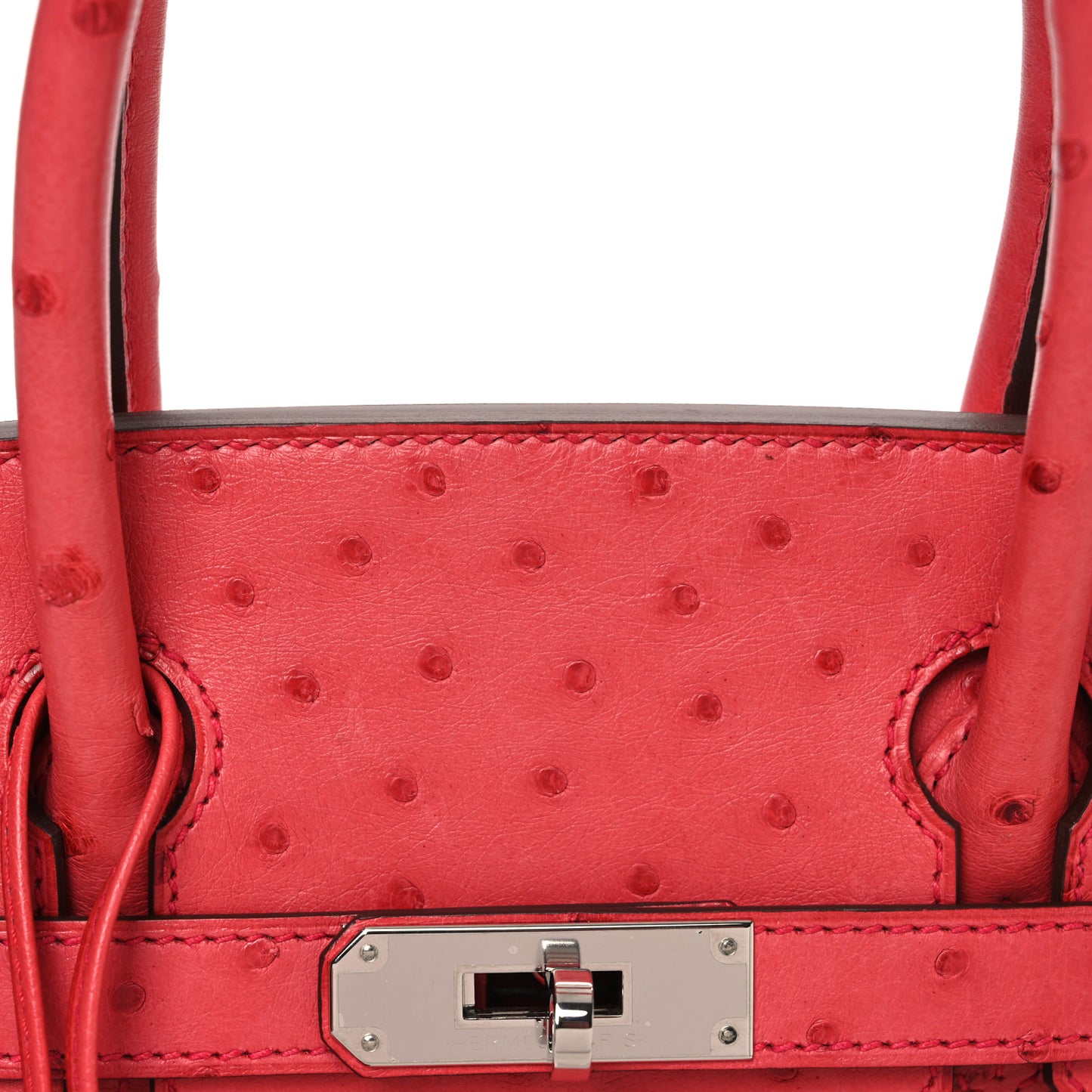 Ostrich Birkin 30 Bougainvillea
