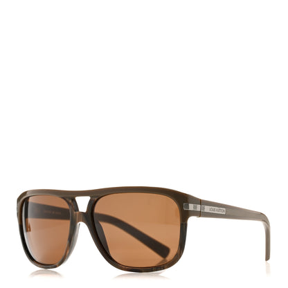 Louis Vuitton Possession Pilote Sunglasses Z0315W Brown 1 of 9