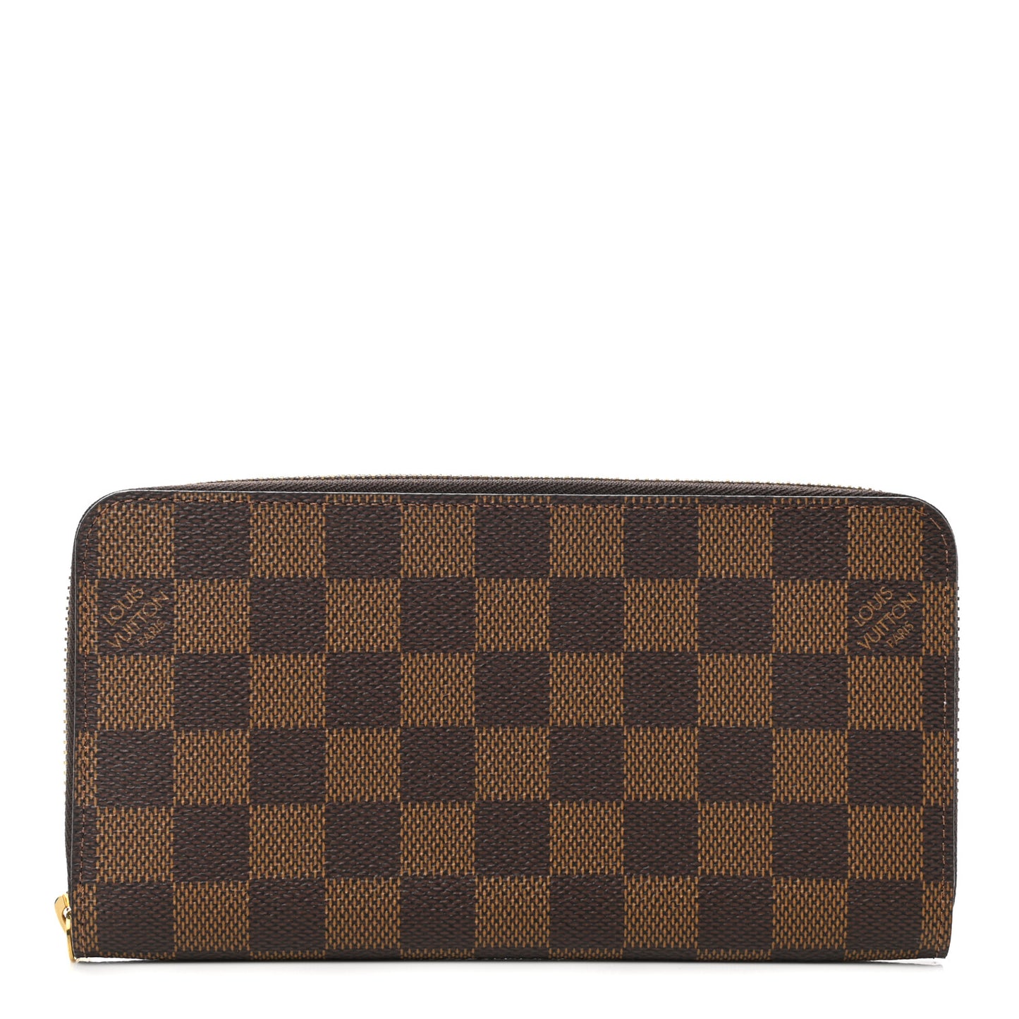Damier Ebene Zippy Wallet Rose Ballerine