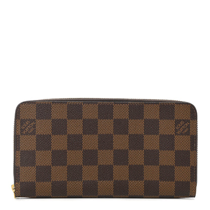 Louis Vuitton Damier Ebene Zippy Wallet Rose Ballerine 1 of 7