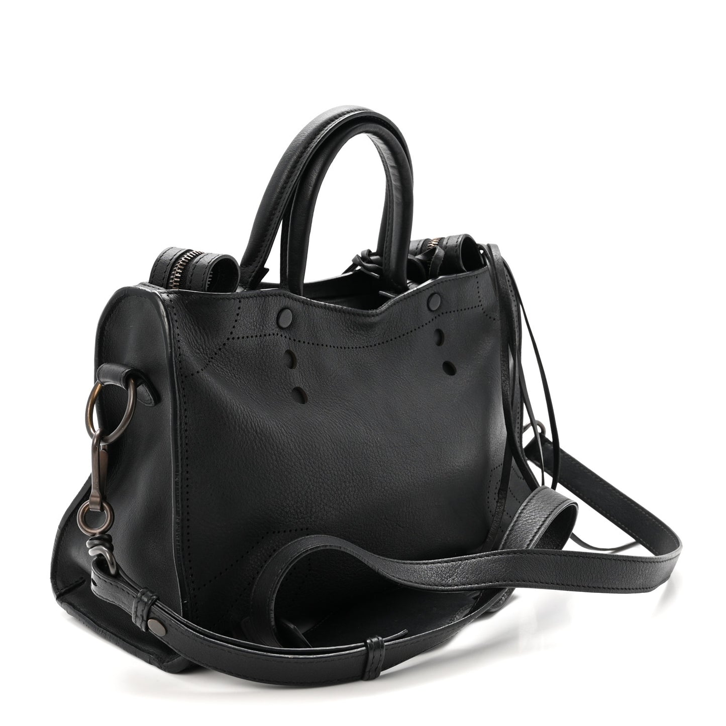 Veau Soyeux Perforated Blackout Hardware S City Black