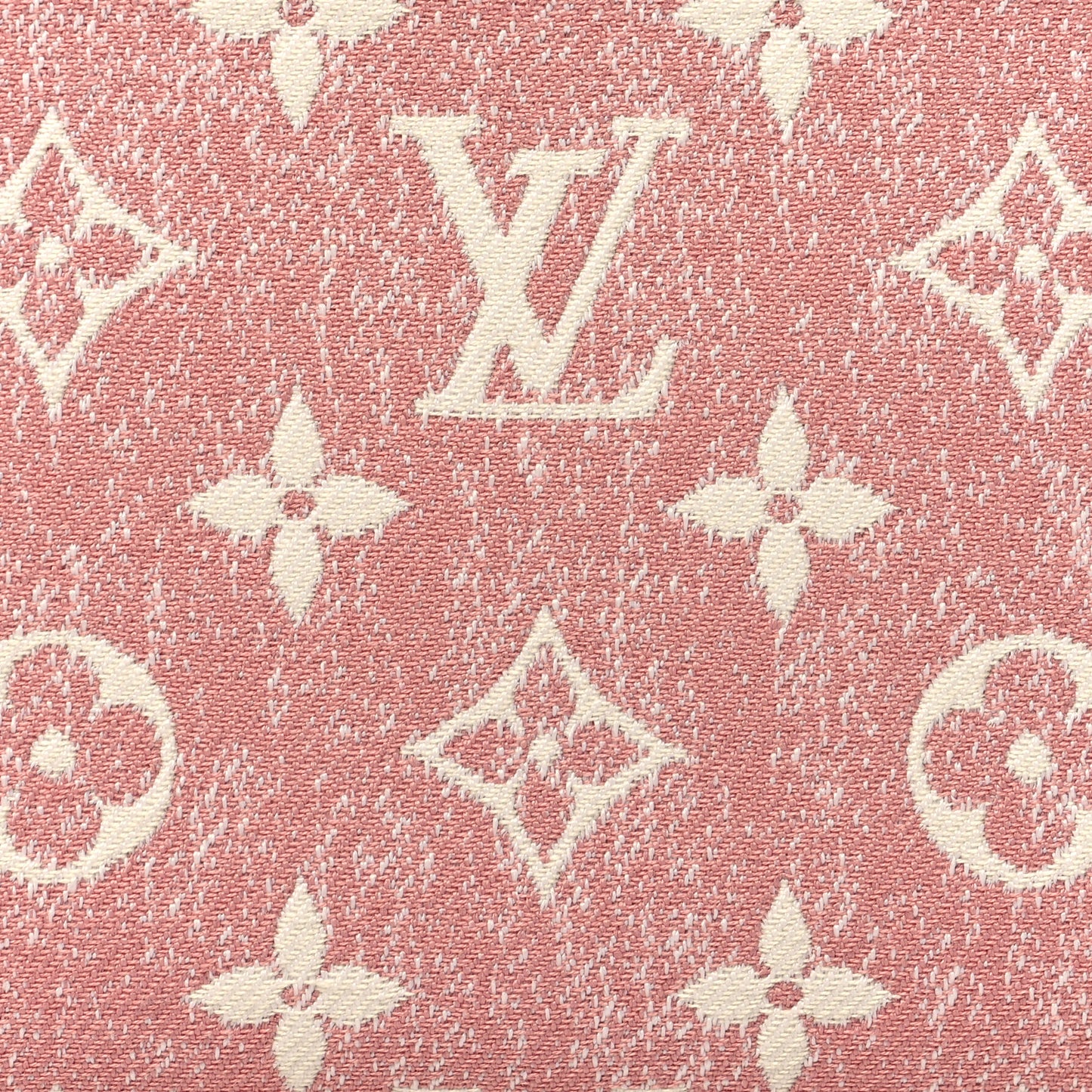 Denim Monogram Jacquard Zippy Wallet Pink