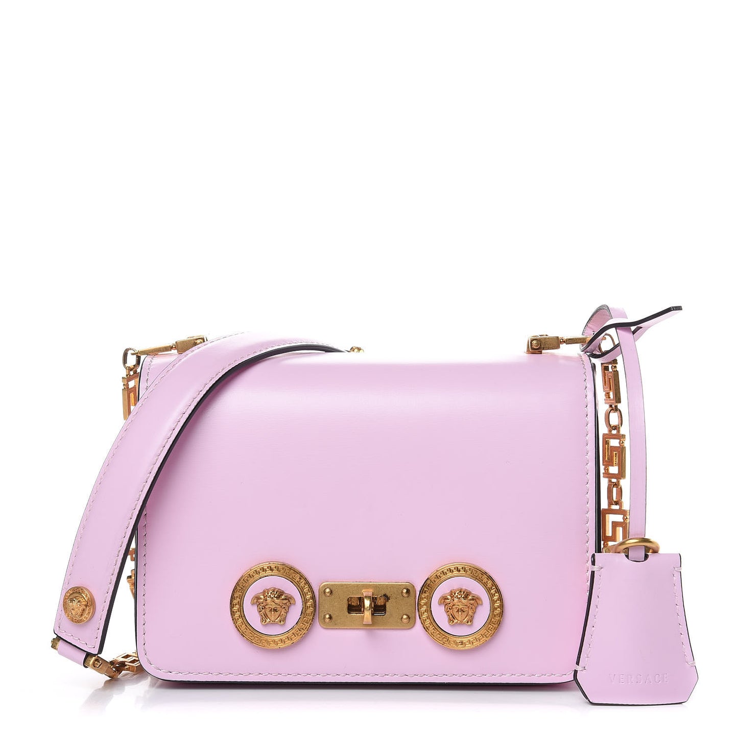 Calfskin Small Icon Chain Bag Pink