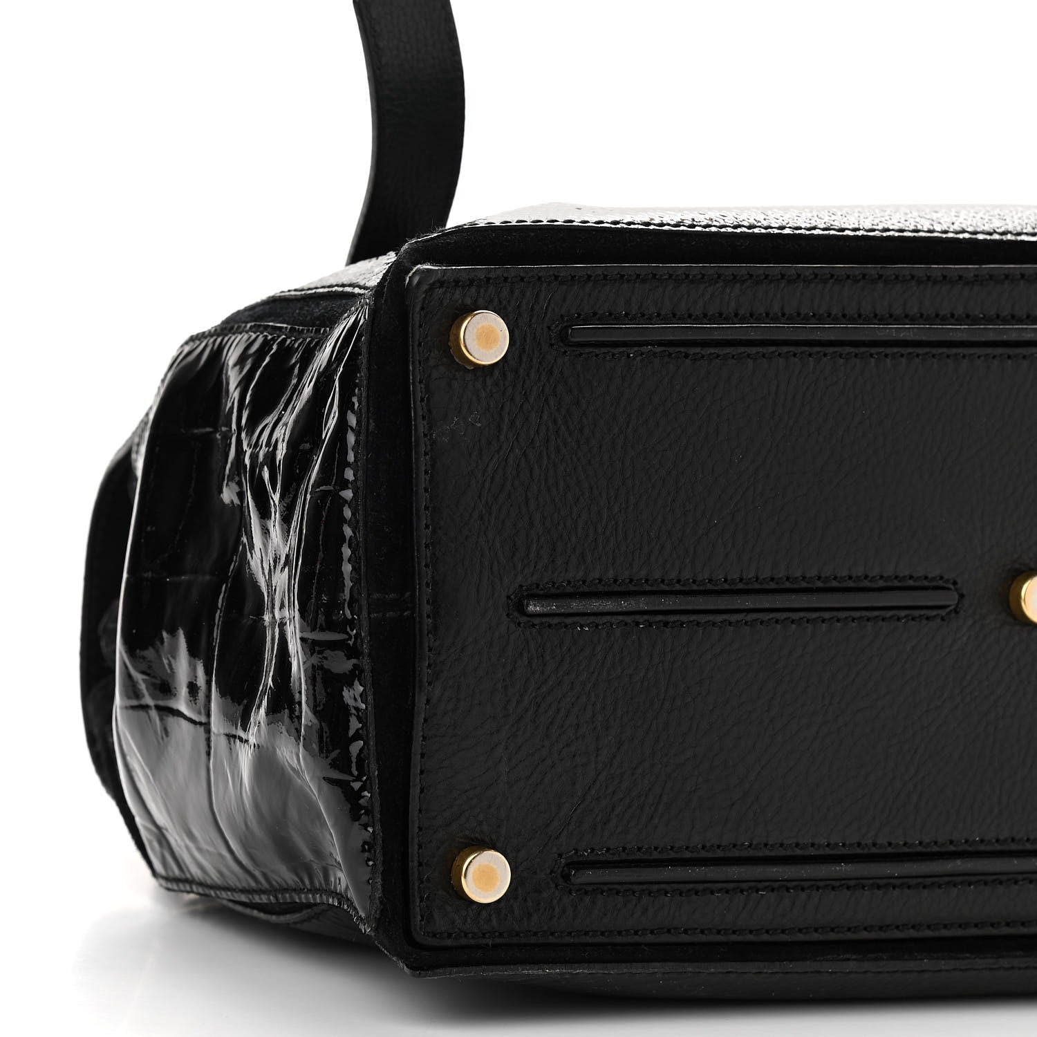 Saint Laurent Pony Hair Patent Medium Muse Two Black 9 of 15