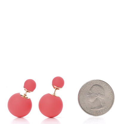 Christian Dior Mise En Dior Tribal Earrings Matte Pink 2 of 4