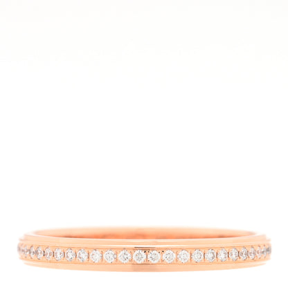 Cartier 18K Pink Gold Diamond 2.3mm D'Amour Wedding Band Ring 49 5 1 of 4