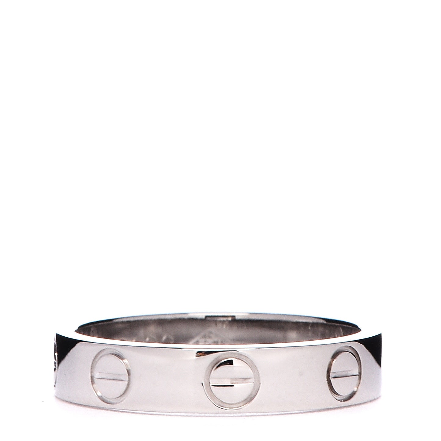 18K White Gold 3.5mm LOVE Wedding Band Ring 47 4