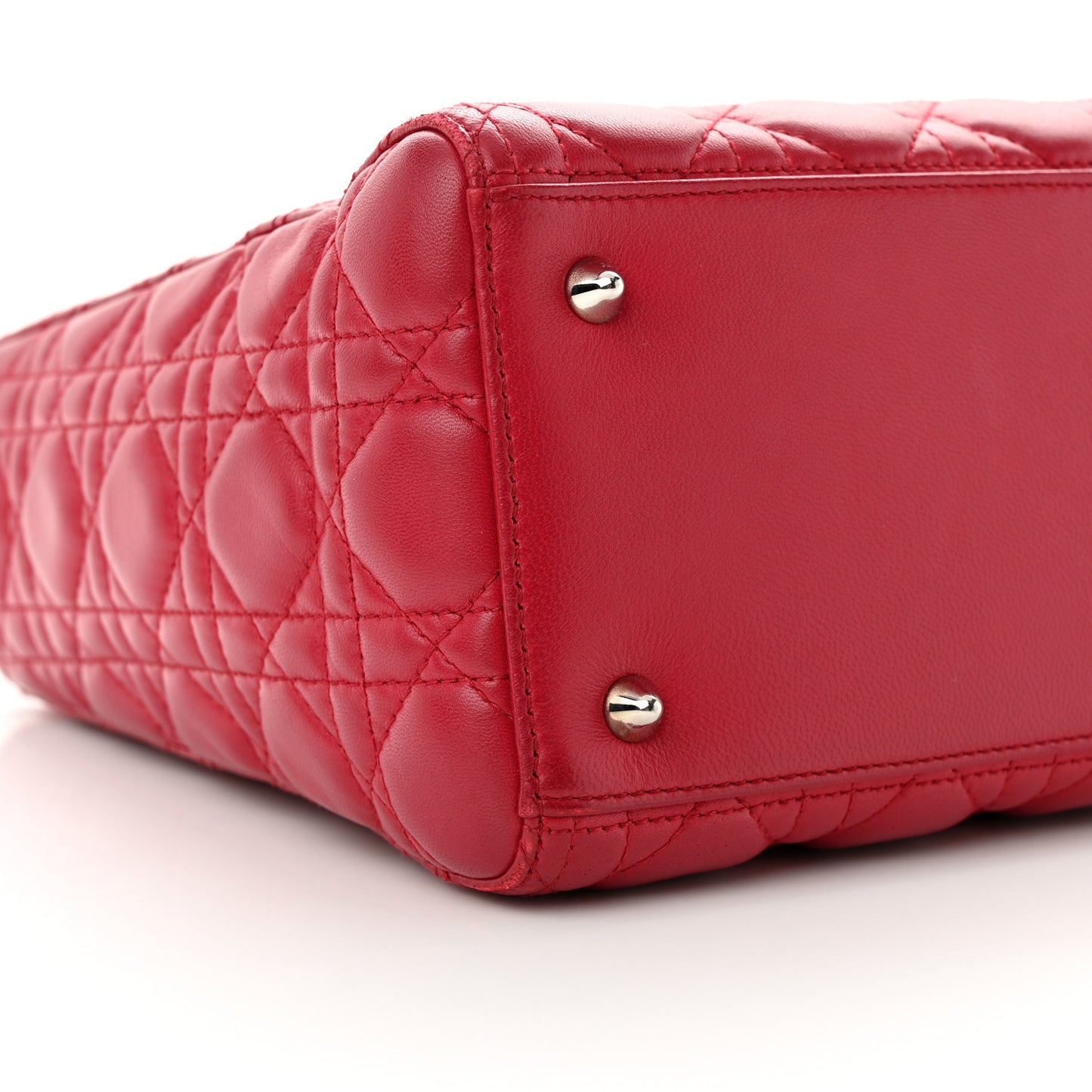 Lambskin Cannage Medium Lady Dior Dark Pink