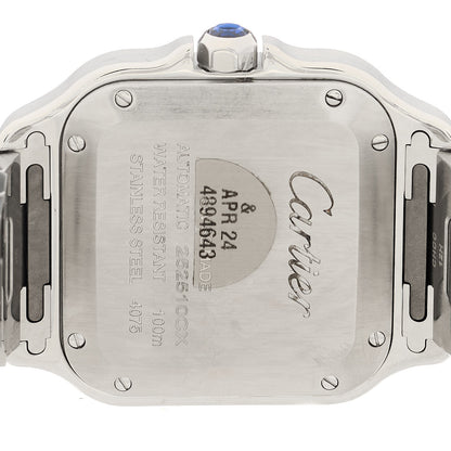 Cartier Stainless Steel Diamond Bezel 35mm Santos de Cartier Automatic Watch 4 of 4