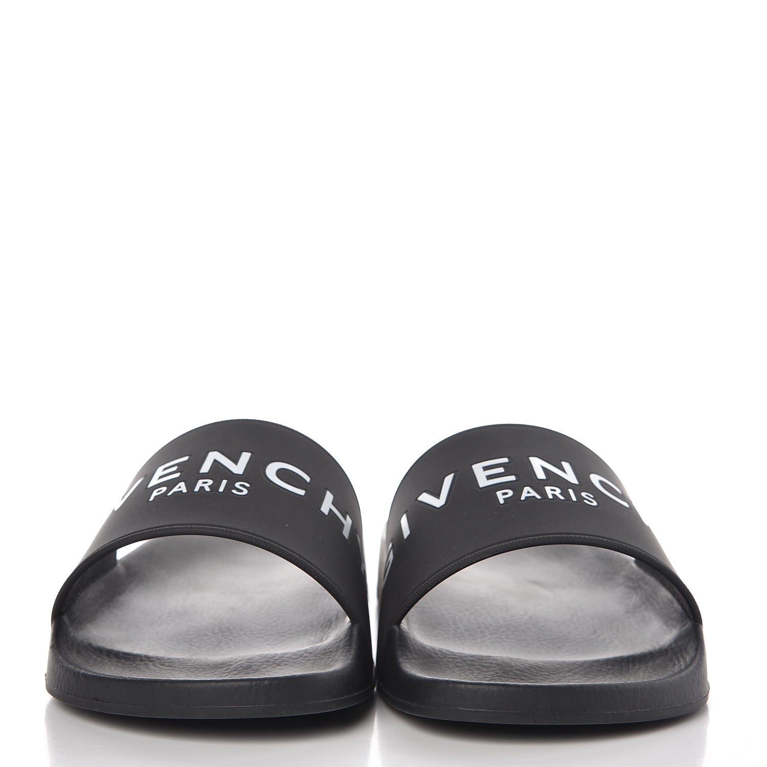 Givenchy Rubber Logo Pool Slide Sandals 38 Black 2 of 9