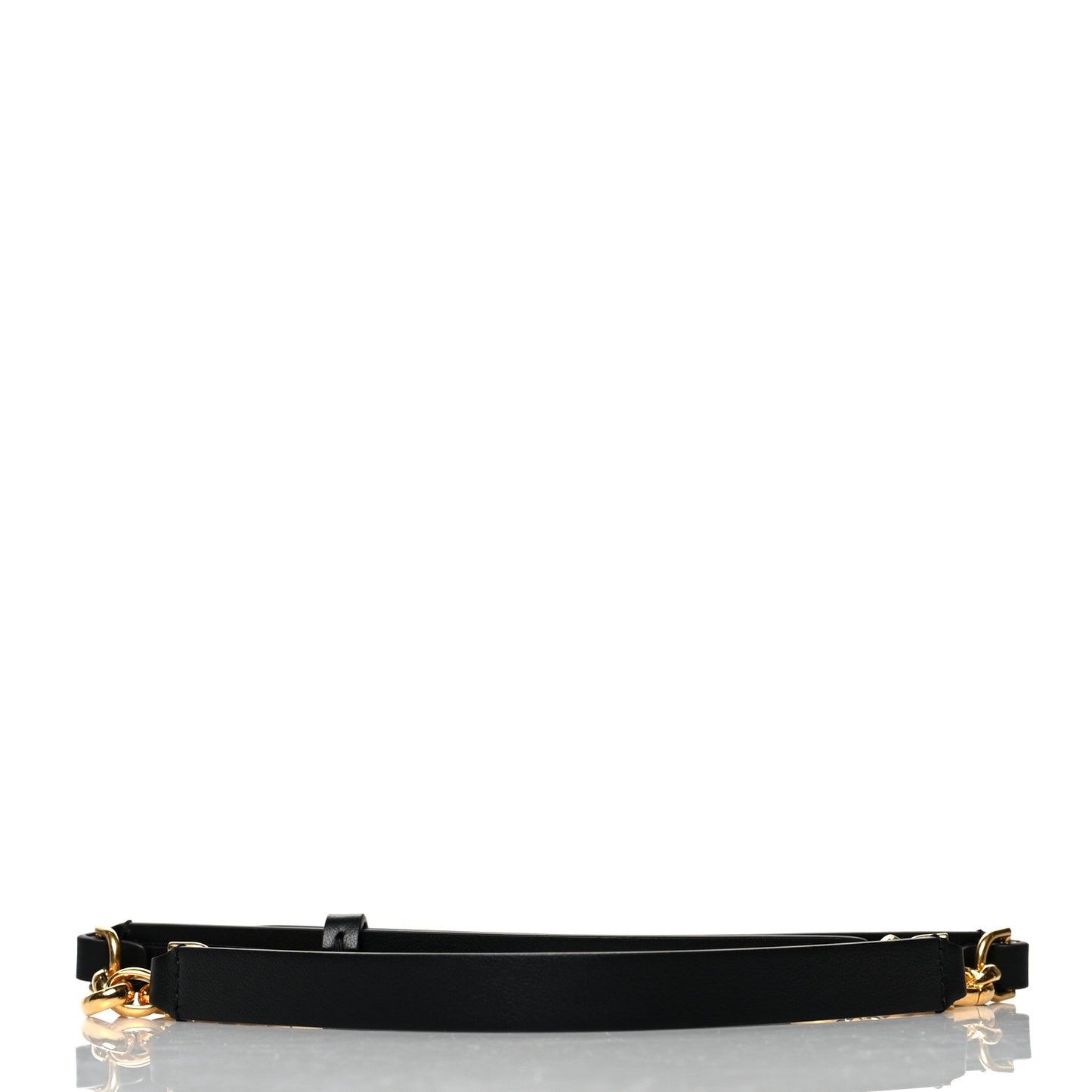 Calfskin Chain Belt 70 Black