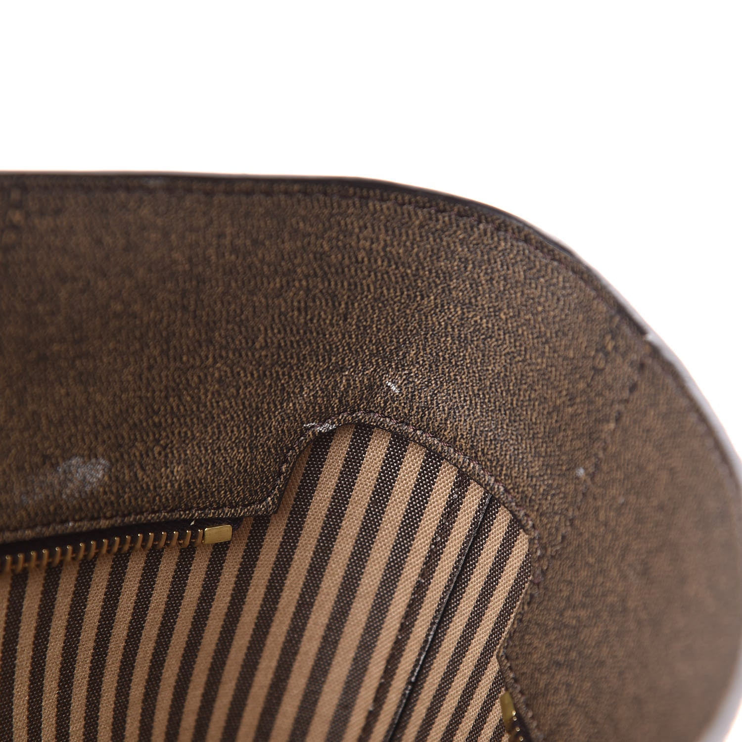 Fendi Zucca Spalmati Medium Roll Tote Tobacco Moro 13 of 15