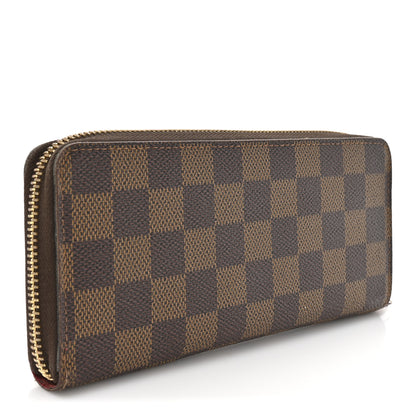 Louis Vuitton Damier Ebene Clemence Wallet Cherry 3 of 13