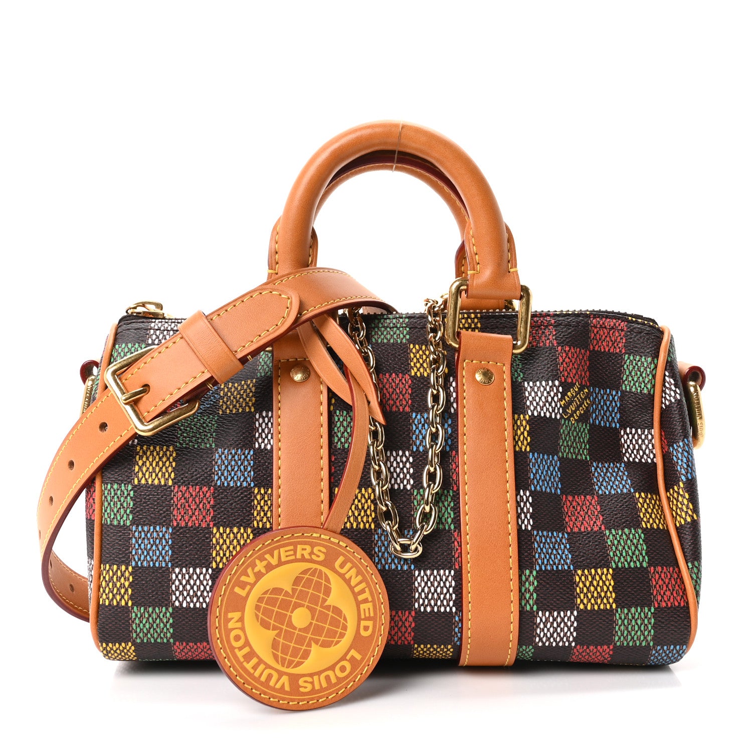 Louis Vuitton LV Vers Damier Ebene Keepall Bandouliere 25 1 of 9