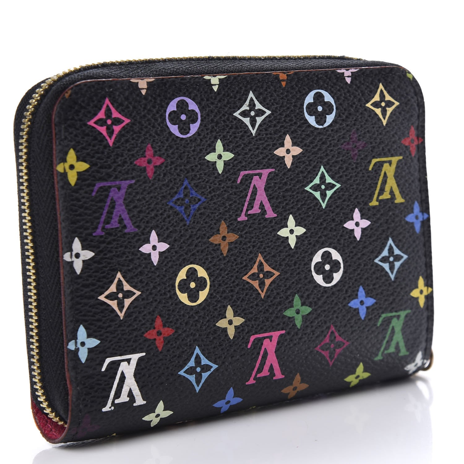 Louis Vuitton Monogram Multicolor Zippy Coin Purse Black Grenade 3 of 7