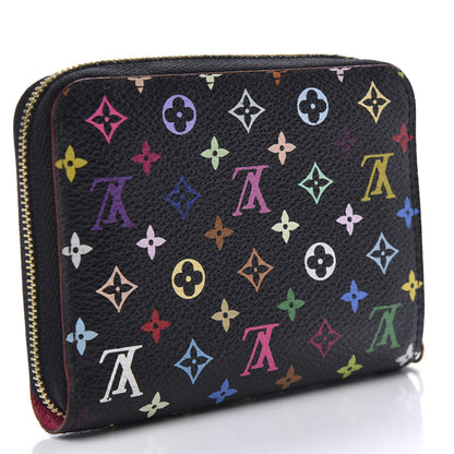 Louis Vuitton Monogram Multicolor Zippy Coin Purse Black Grenade 3 of 7