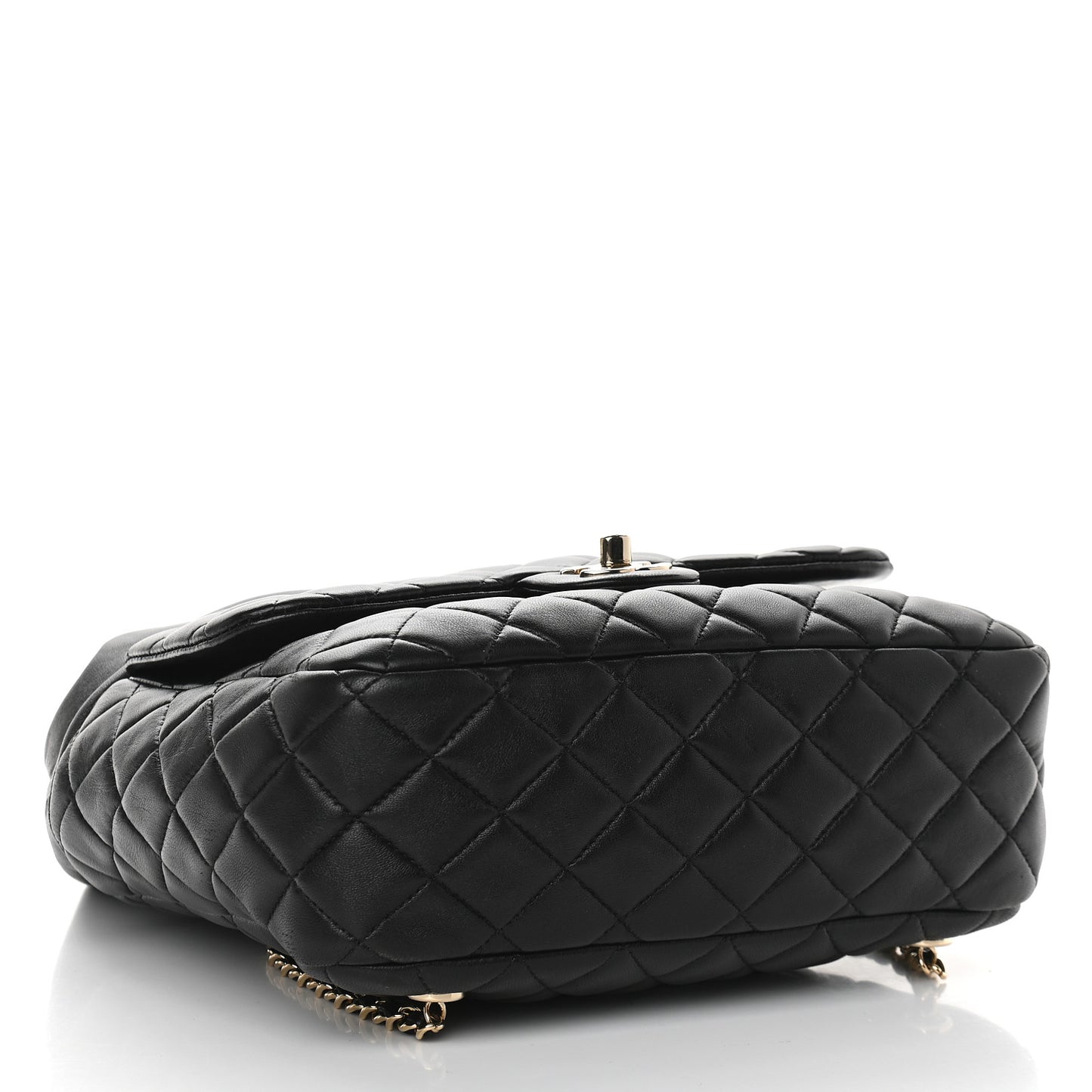 Lambskin Quilted Large In Seoul Backpack Navy