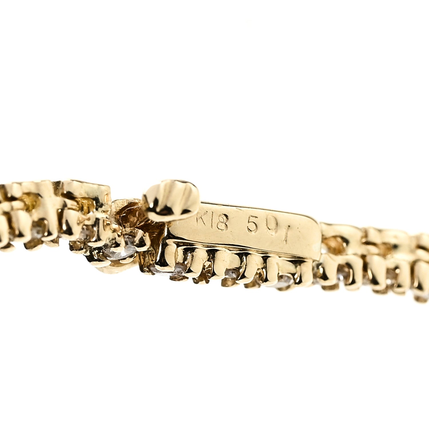 Parker & West by FASHIONPHILE 18K Yellow Gold Diamond 5.01ctw Tennis Necklace 5 of 5