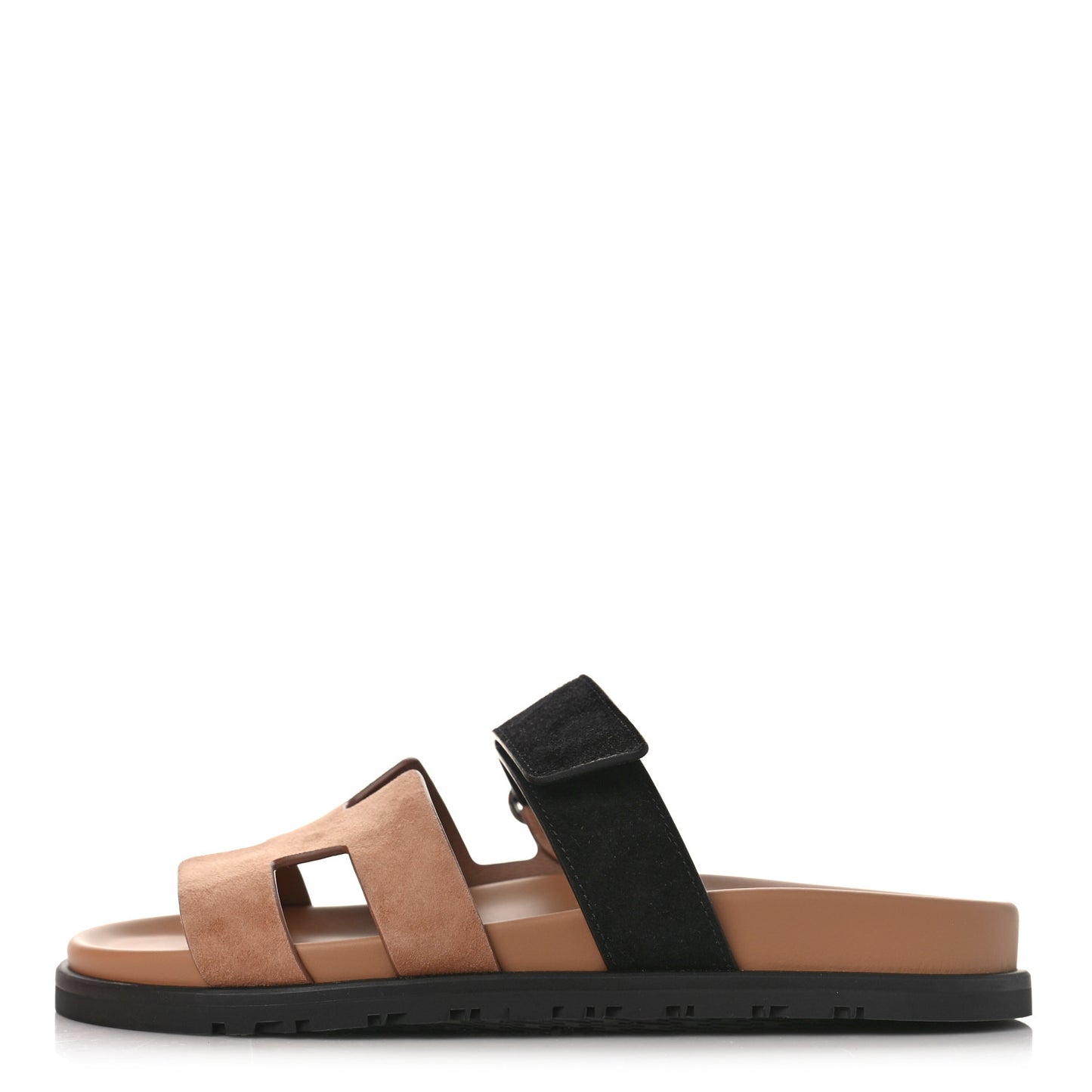 Suede Goatskin Womens Chypre Sandals 37 Rose Perle Black