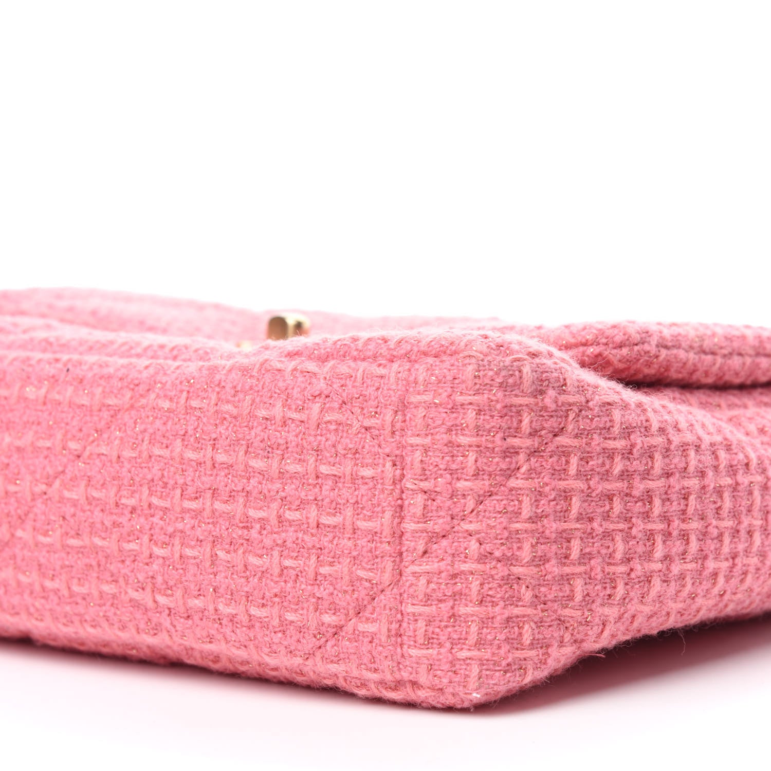 Chanel Metallic Tweed Quilted Medium Chanel 19 Flap Pink 7 of 11