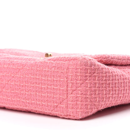 Chanel Metallic Tweed Quilted Medium Chanel 19 Flap Pink 7 of 11