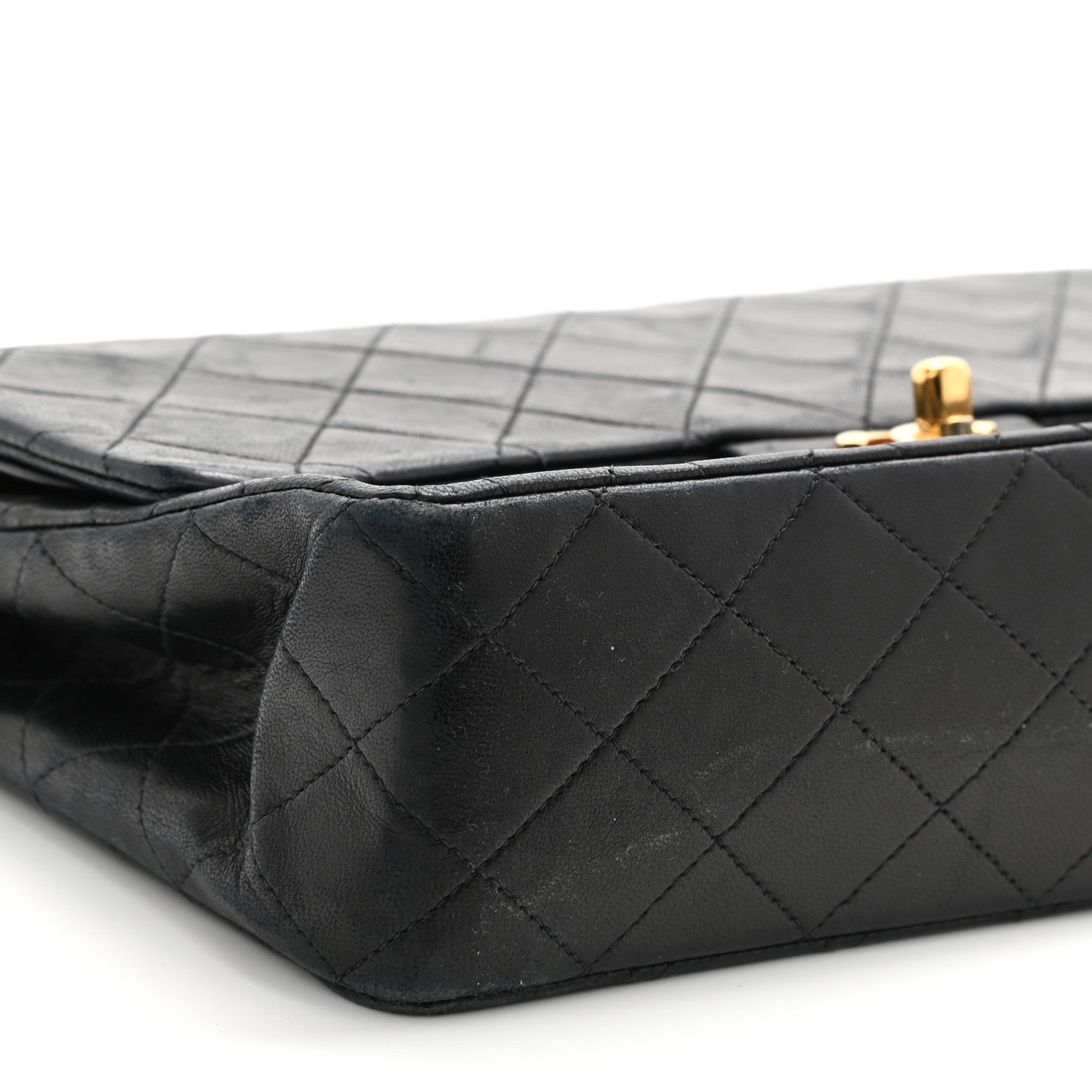 Chanel Lambskin Quilted Small Double Flap Black 7 of 10