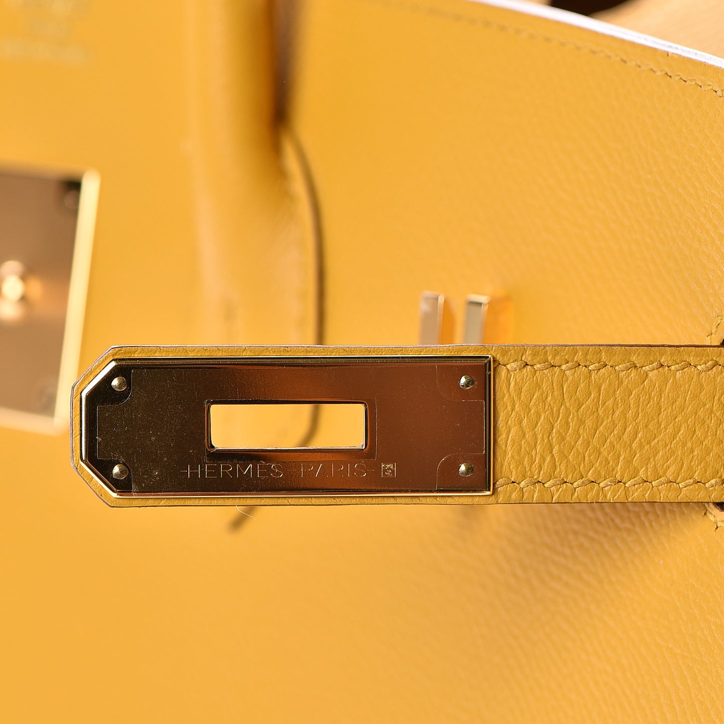 Epsom Birkin 35 Jaune Ambre