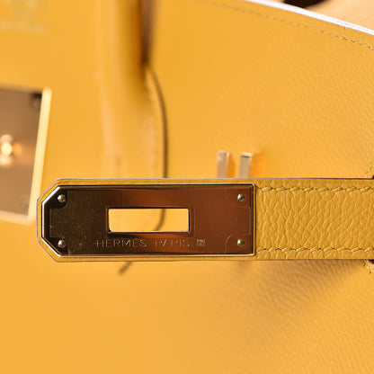Hermes Epsom Birkin 35 Jaune Ambre 29 of 38