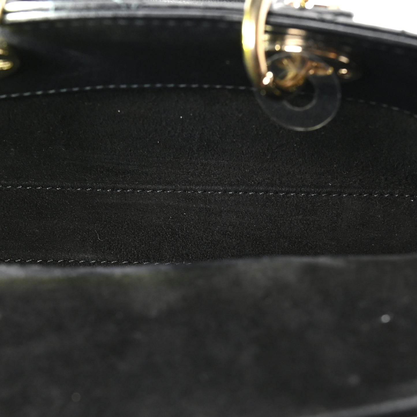 Lambskin Cannage Dioramour Micro Lady D-Joy Black