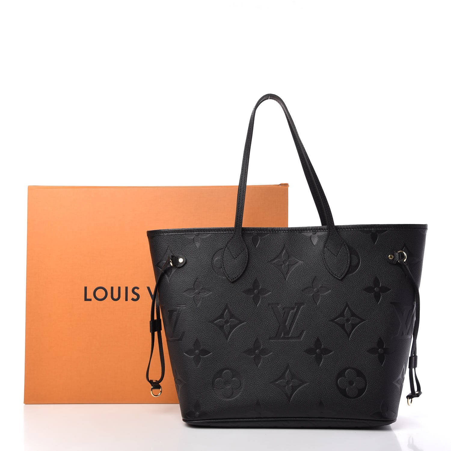 Louis Vuitton Empreinte Monogram Giant Neverfull MM Black 9 of 9