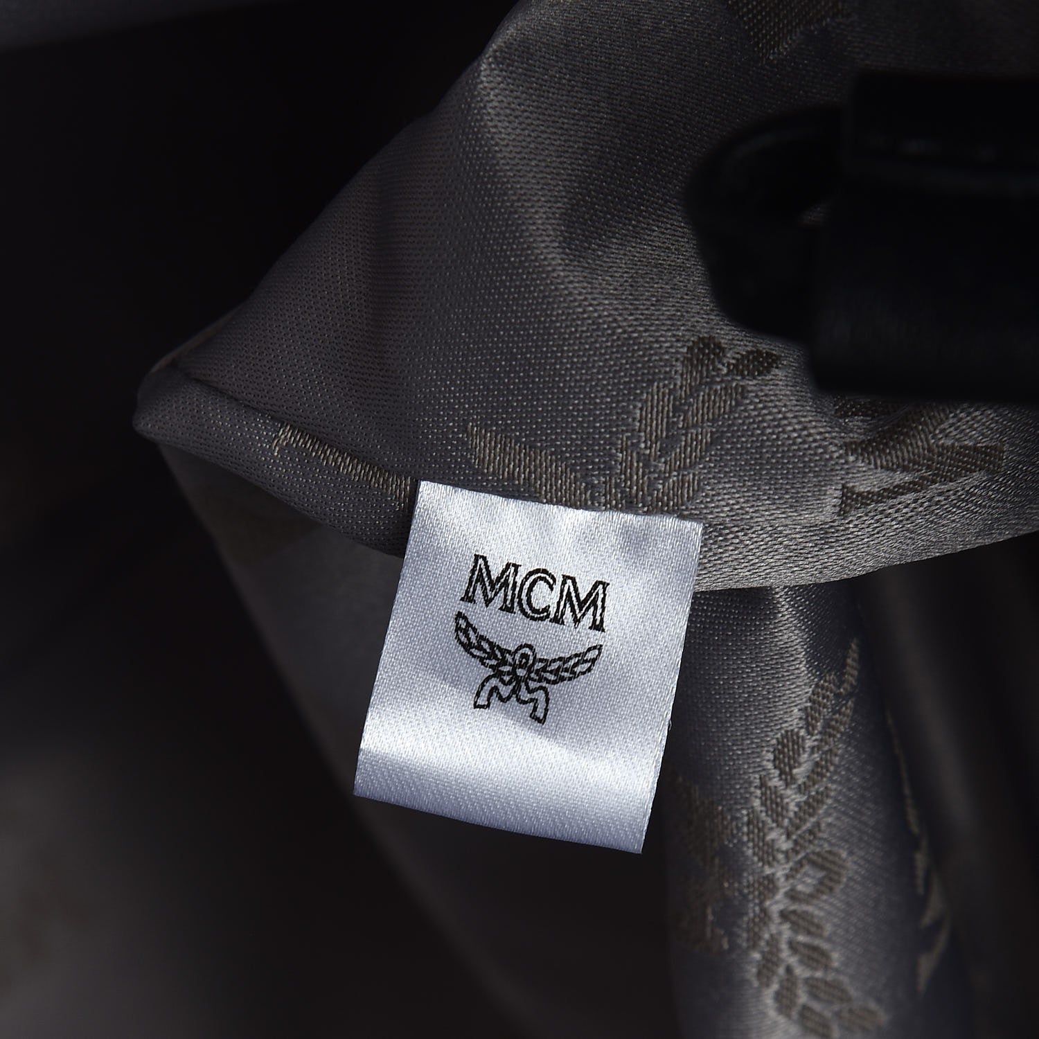 MCM Snake Embossed Medium Shopper Grey 7 of 8