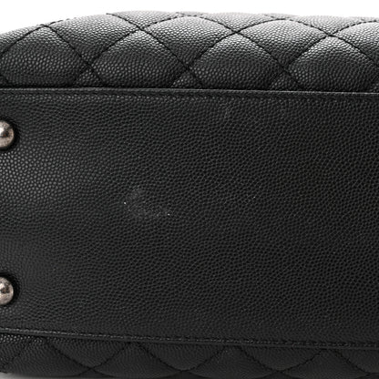 Chanel Caviar Lizard Quilted Large Coco Handle Flap Black 11 of 11