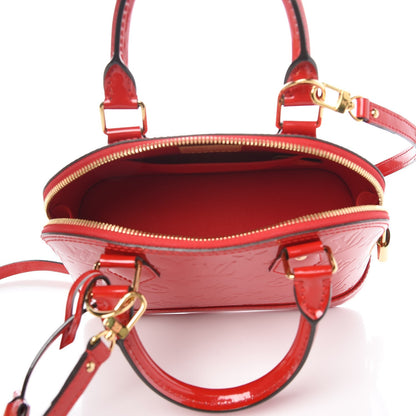 Louis Vuitton Vernis Alma BB Cherry 5 of 10