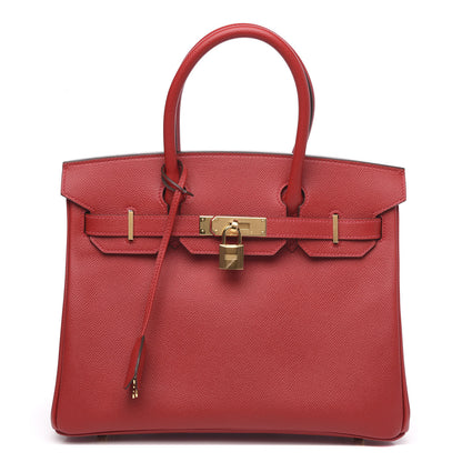 Hermes Epsom Birkin 30 Rouge Casaque 1 of 10