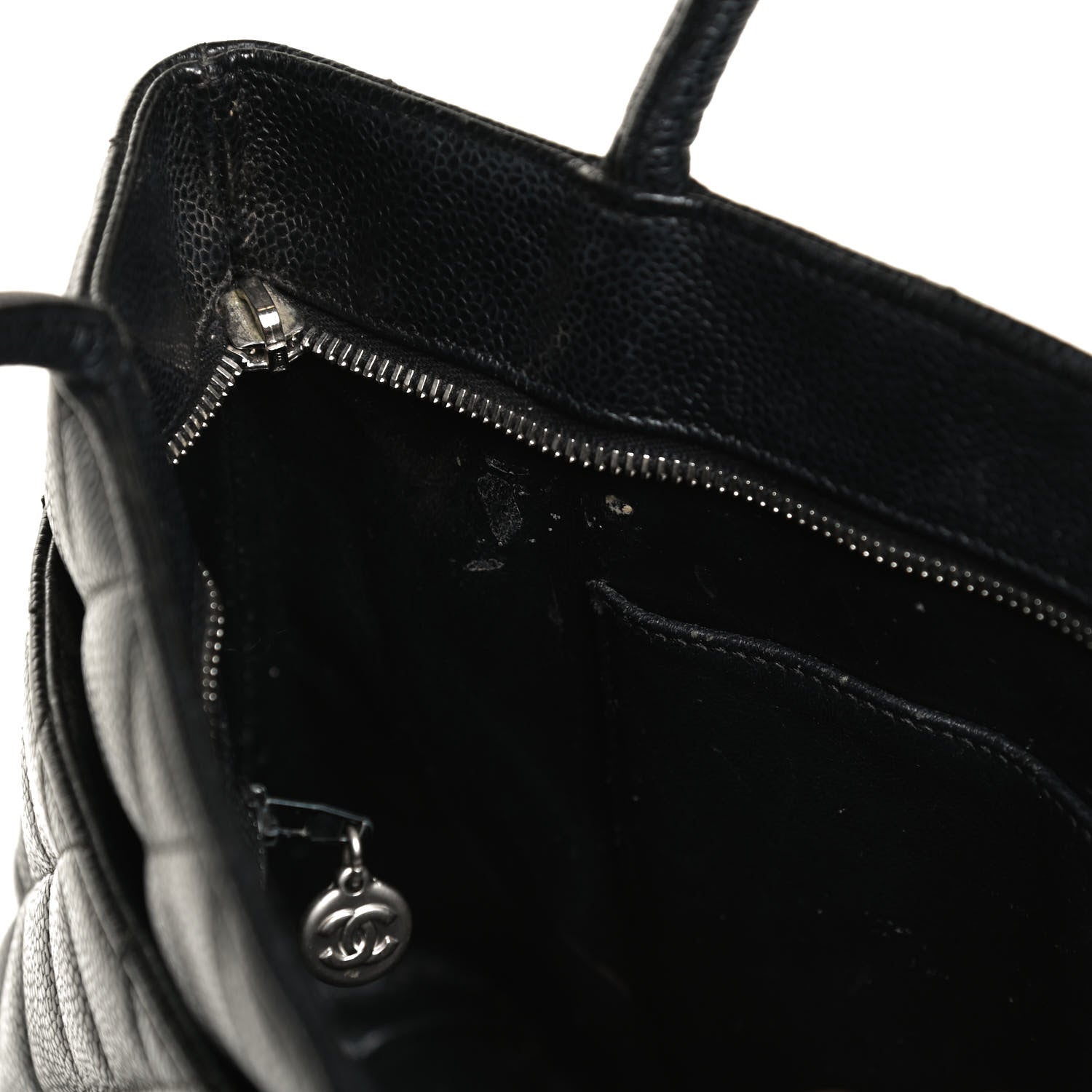 Chanel Caviar Quilted Medallion Tote Black 16 of 17