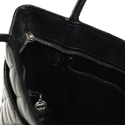 Chanel Caviar Quilted Medallion Tote Black 16 of 17